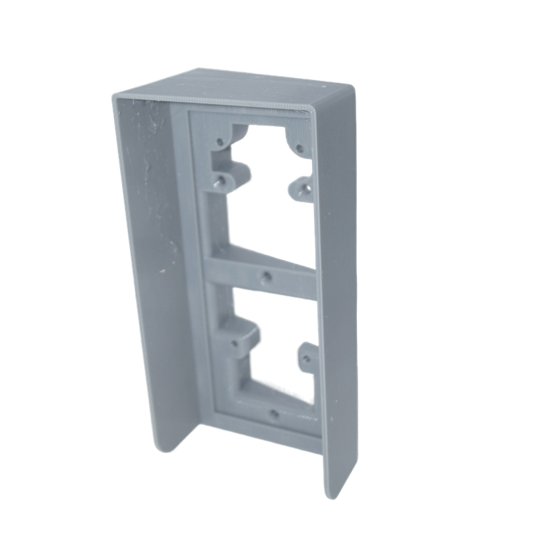 Антивандальный козырек для терминала Hikvision DS-KV9503-WBE1 (аналог DS-KABV9503-RS) из гибкого пластика TPU (СЕРЫЙ, ЛЕВЫЙ)