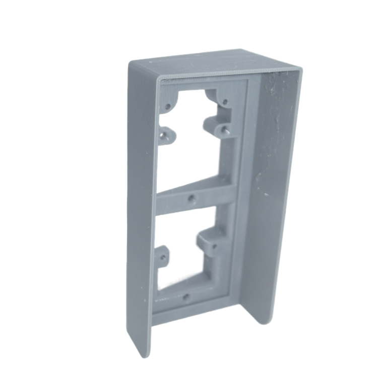 Антивандальный козырек для терминала Hikvision DS-KV9503-WBE1 (аналог DS-KABV9503-RS) из гибкого пластика TPU (СЕРЫЙ, ПРАВЫЙ)